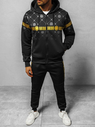 Komplet dresowy męski czarny OZONEE O/HM685Z