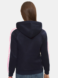 Bluza z kapturem rozpinana damska granatowa OZONEE JS/B26046