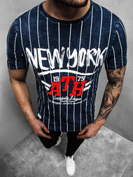 T-Shirt męski granatowy OZONEE HFM/017Z