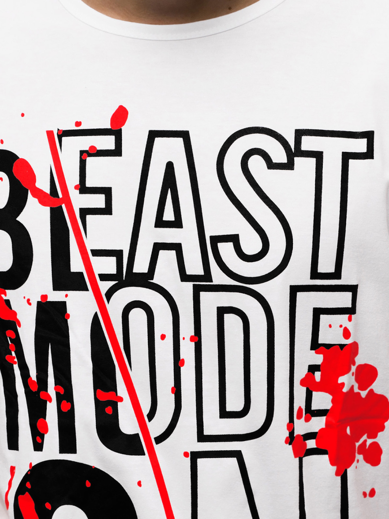 Футболка чоловіча Бiлий OZONEE JS/KS1949