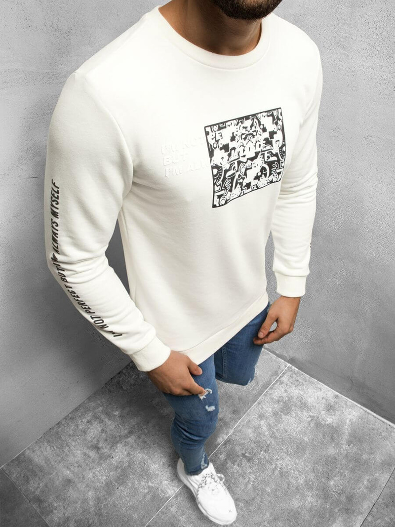 Bluza męska ecru OZONEE B/21402044