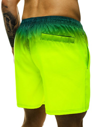 Шорти чоловічі зелений жовтий OZONEE ST008-9