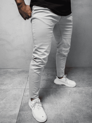 Spodnie jeansowe męskie szare OZONEE O/4641