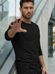 Longsleeve męski czarny OZONEE JS/2088Z