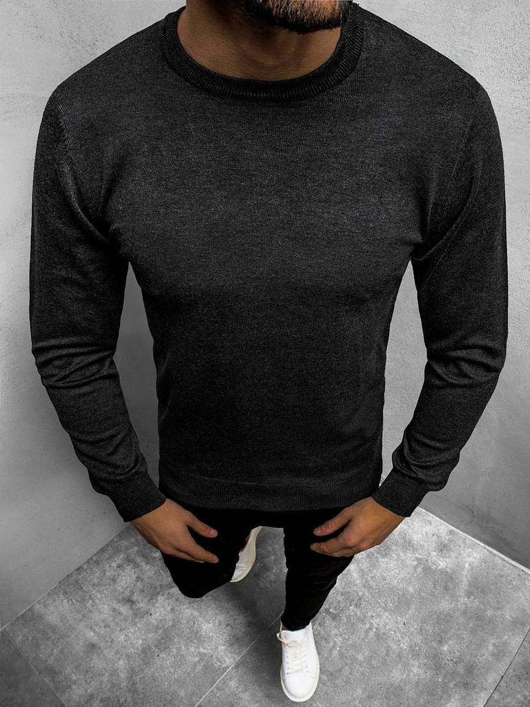 Sweter męski grafitowy OZONEE BL/M003Z