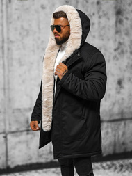 Kurtka zimowa męska czarna OZONEE JS/22M315/392