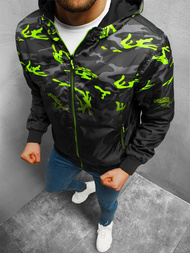 Kurtka przejściowa męska dwustronna moro-żółta OZONEE N/7200