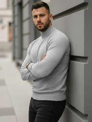 Sweter męski półgolf szary OZONEE V/V24503