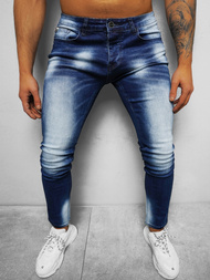 Spodnie jeansowe męskie ciemnoniebieskie OZONEE NB/MP0019BS