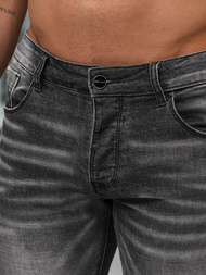 Spodnie jeansowe męskie slim fit czarne OZONEE NB/MP0070NZ