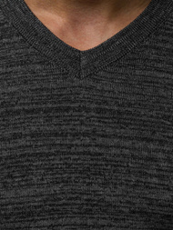 Sweter męski grafitowy OZONEE HR/1816Z
