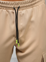 Spodnie męskie chino jogger beżowe OZONEE O/CP150