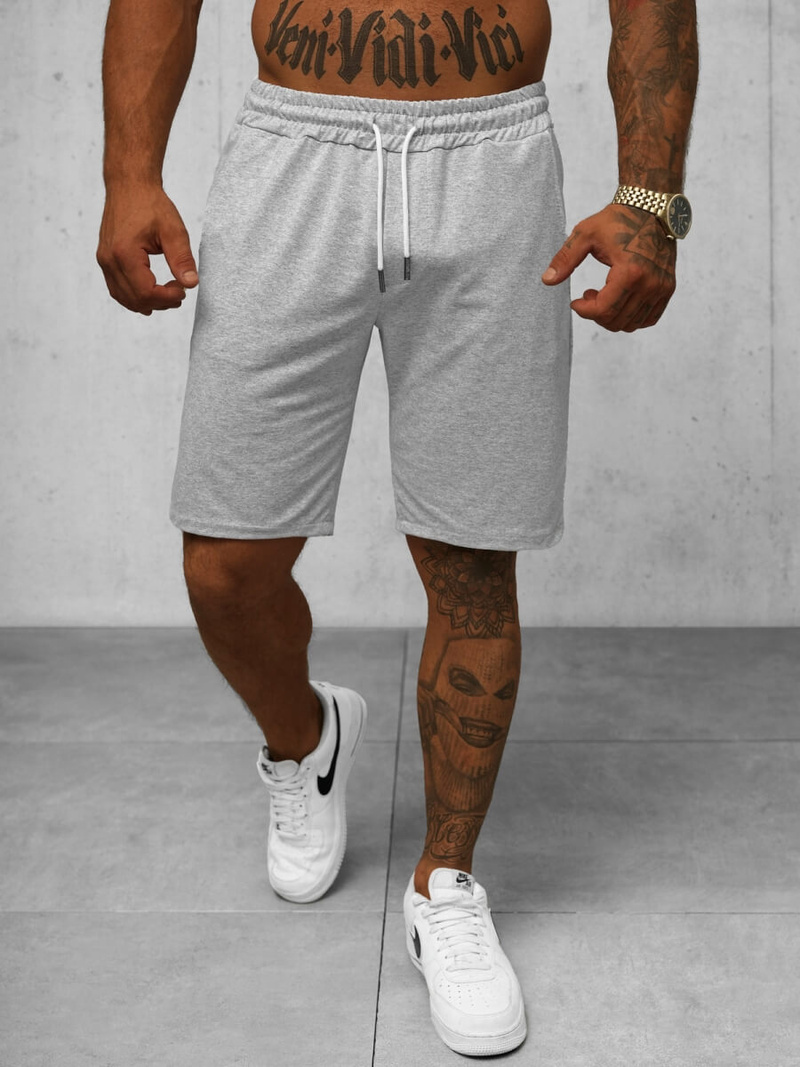 Spodenki dresowe męskie szare OZONEE O/1425SP