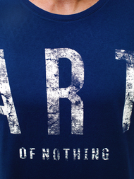 Футболка з довгим рукавом чоловіча Темно-Синя OZONEE O/1292Z 