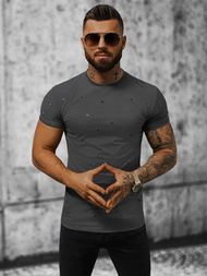 T-shirt męski grafitowy OZONEE NB/3009Z