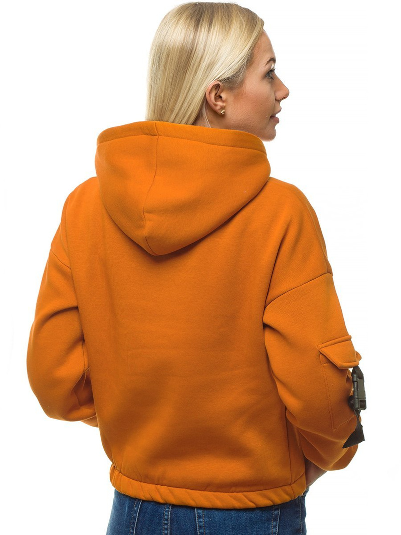 Bluza damska z kapturem camelowa OZONEE O/12104