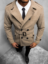 Пальто чоловіче Бежевий OZONEE O/5627