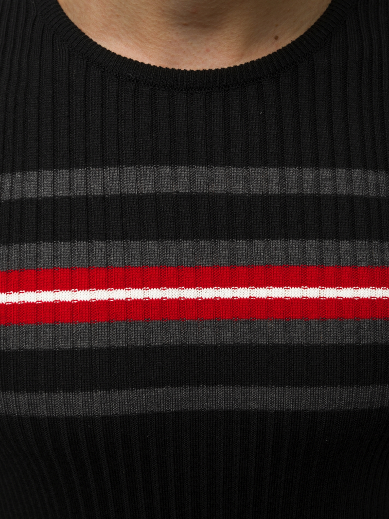 Bluzka z krótkim rękawem męska czarna OZONEE L/2296