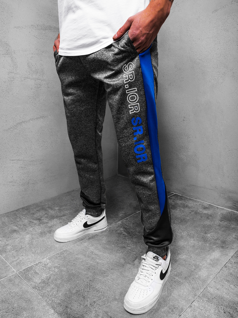 Штани спортивні чоловічі графіт OZONEE JS/AM118Z