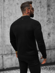 Sweter męski kardigan czarny OZONEE NB/MM6011/4