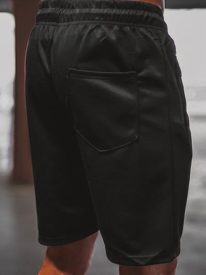 Spodenki dresowe męskie czarne OZONEE O/WW20012/1