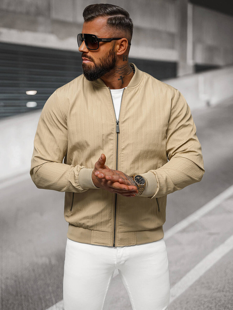 Куртка чоловіча Бежева OZONEE O/7701