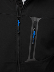 Kurtka męska softshell czarno-niebieska OZONEE GE/12262