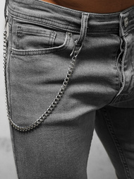 Spodnie jeansowe męskie szare OZONEE O/WE1045