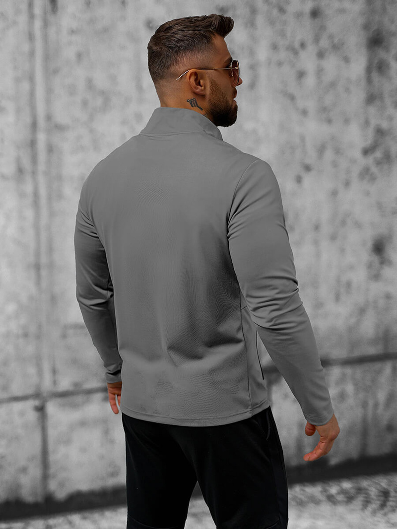 Kurtka przejściowa męska szara OZONEE JS/M10308