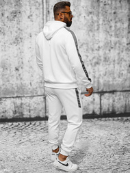 Komplet dresowy męski biały OZONEE JS/8C8115/1