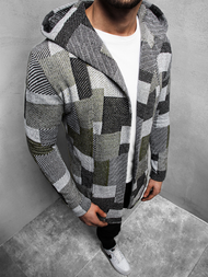 Bluza męska z kapturem zielona OZONEE N/3501Z