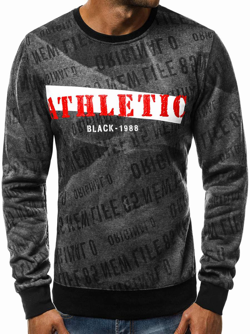 Толстовка чоловіча Темно-сіра OZONEE JS/DD236