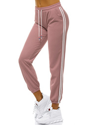 Spodnie dresowe damskie jasno-różowe OZONEE JS/1020/A16