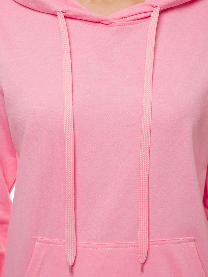 Bluza z kapturem damska jasnoróżowa OZONEE JS/68B20002/20