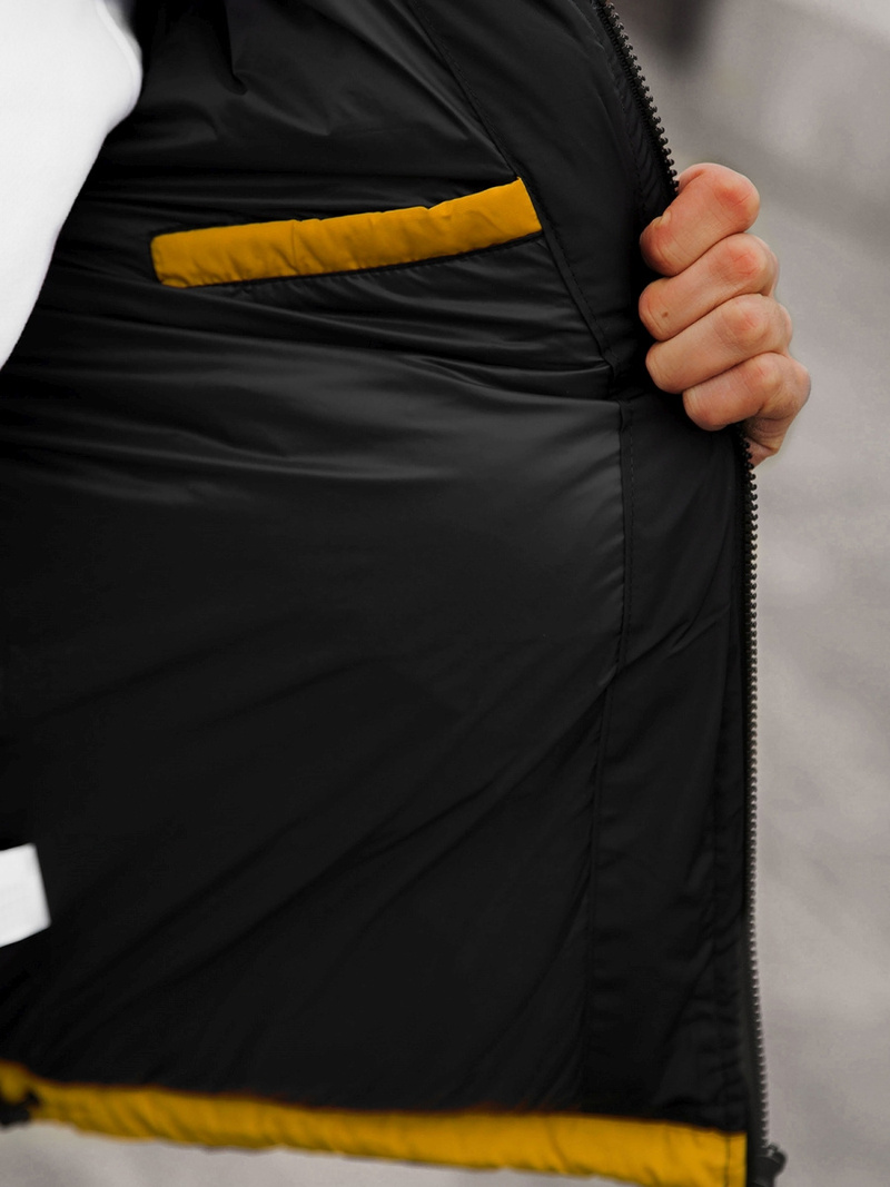 Kurtka zimowa męska pikowana camelowa OZONEE JB/JP1187/7Z