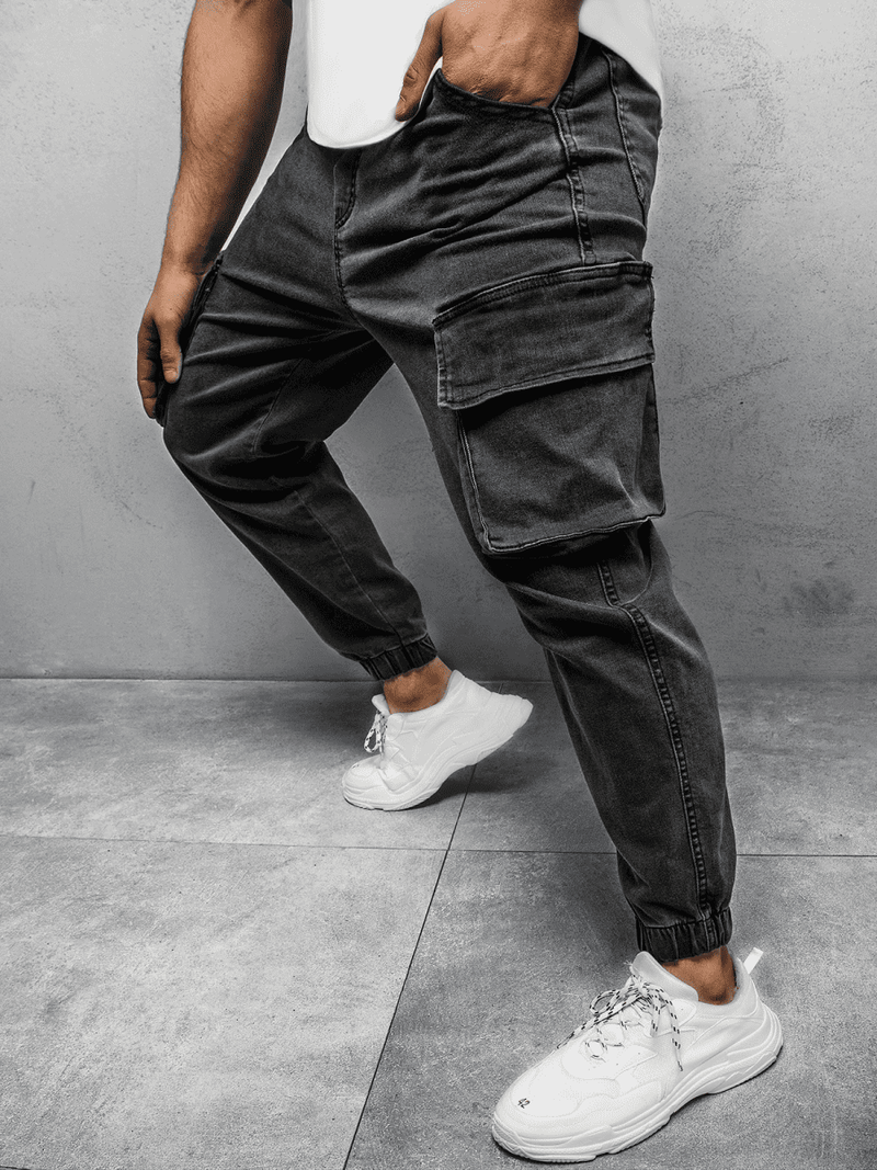 Штани чоловічі джоггери Графітові OZONEE MACH/51222