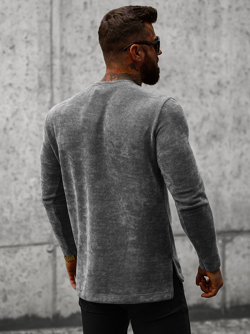 Bluza męska grafitowa OZONEE O/D7289