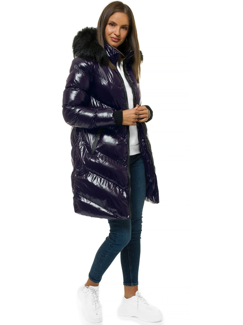 Куртка жіноча темно -фіолетовий OZONEE JS/M23069/4