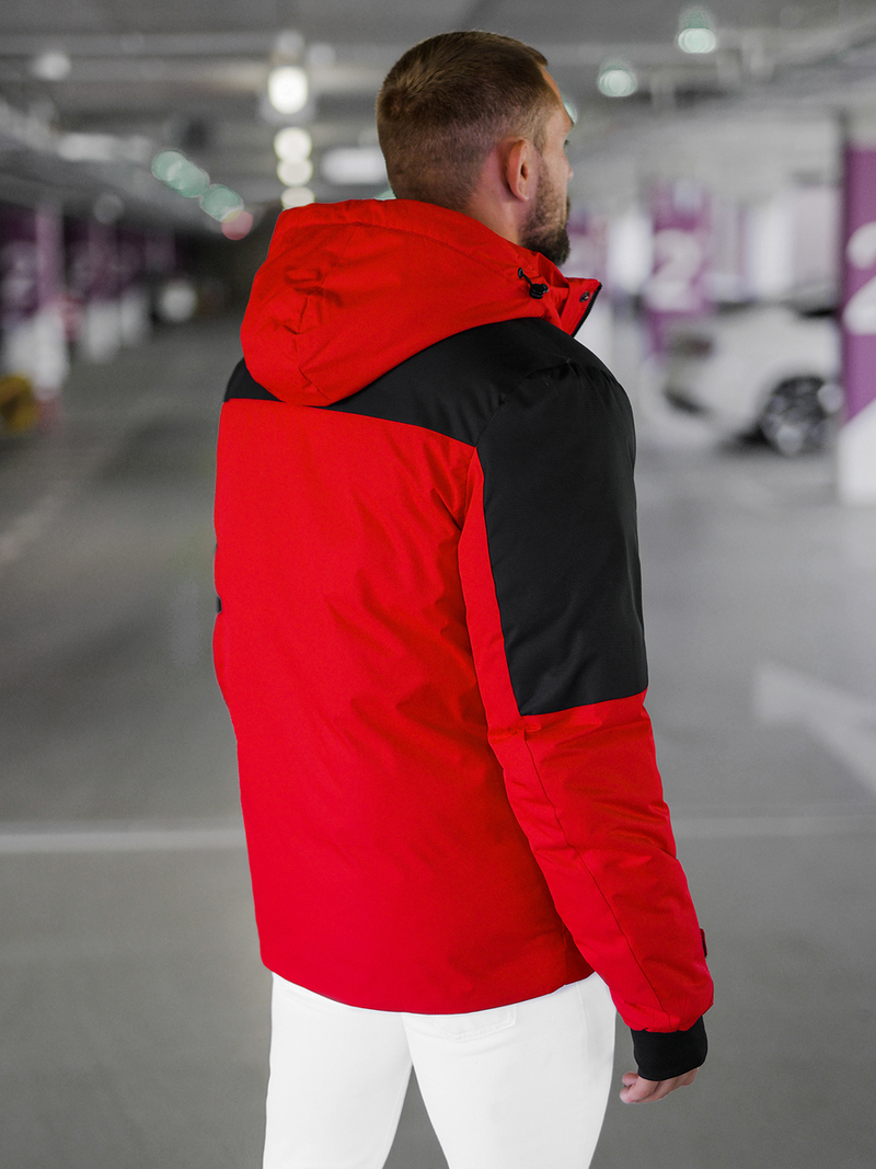 Kurtka zimowa męska czerwona OZONEE JS/91M9902/270