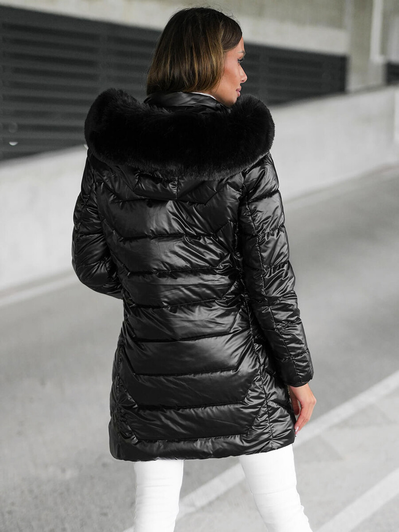 Куртка жіноча чорна OZONEE JS/16M9122/392Z