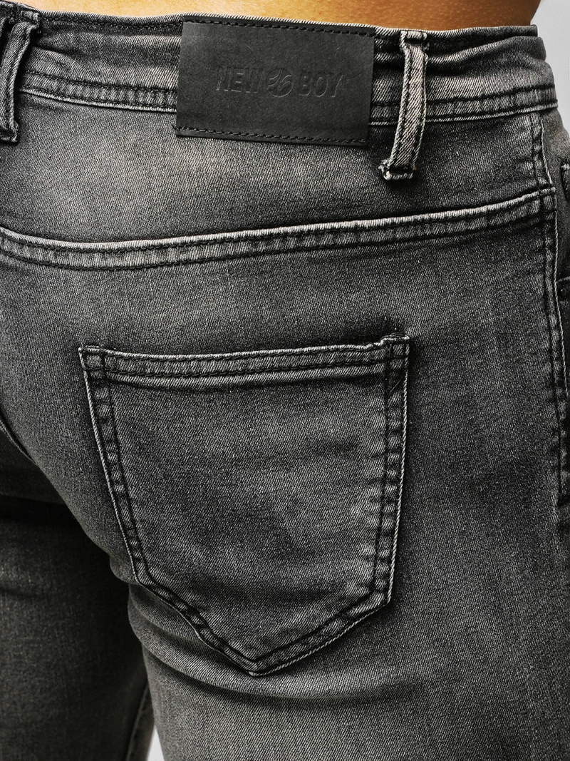 Spodnie jeansowe męskie szare OZONEE NB/MP0019G