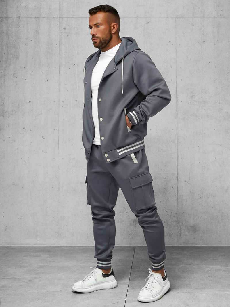 Komplet dresowy męski grafitowy OZONEE JS/27C6506/5