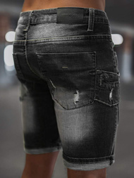 Spodenki męskie jeansowe czarne OZONEE NB/MP0040NZ