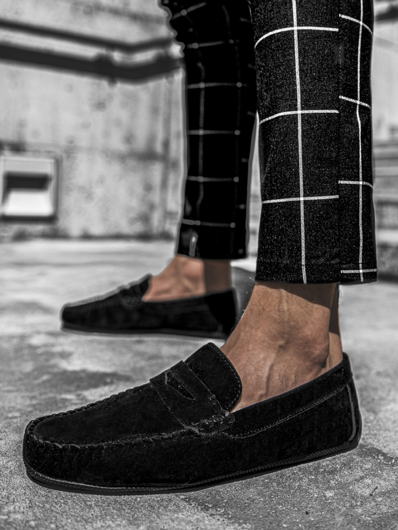 Buty męskie slip on czarne t/125