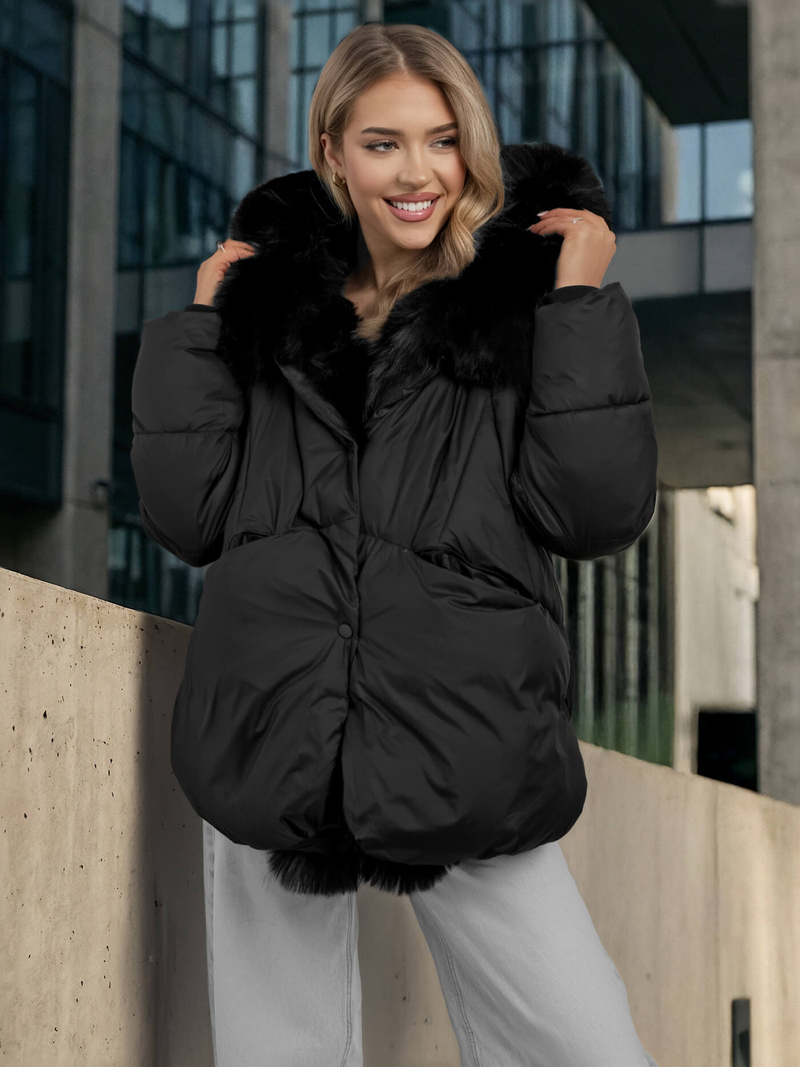 Куртка жіноча чорна OZONEE O/16M9179/392Z