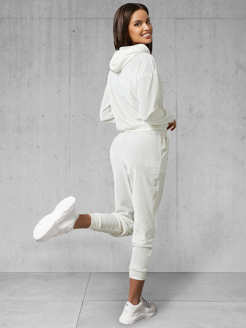 Komplet dresowy dwuczęściowy biały OZONEE O/13121