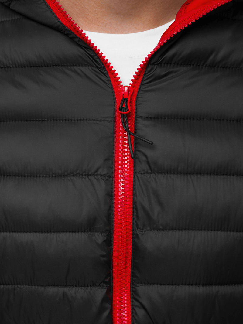 Куртка чоловіча Чорно-червона OZONEE JS/M13022/392