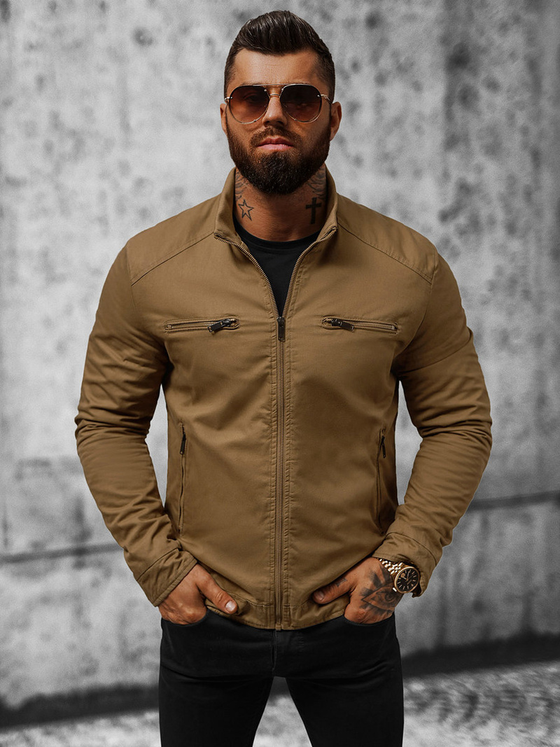 Kurtka męska camelowa OZONEE JS/84M3002/84