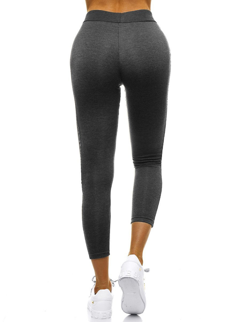 Legginsy damskie ciemno-szare OZONEE JS/1036/C2
