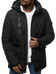 Kurtka zimowa męska czarna OZONEE O/9803